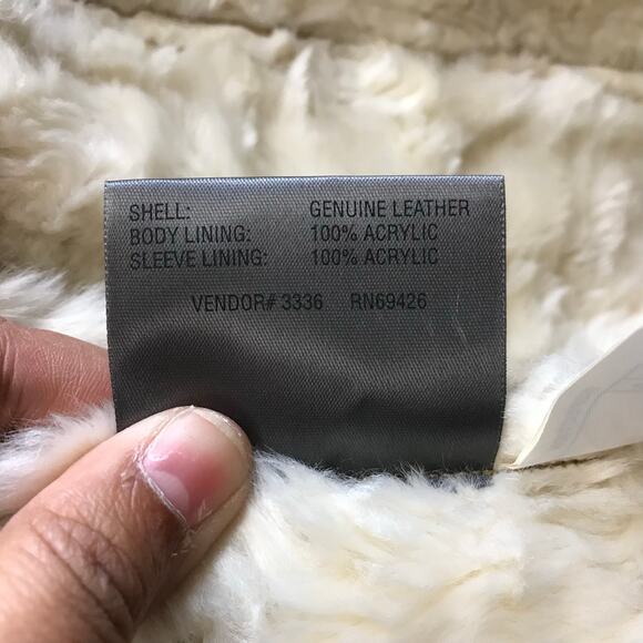 Wilsons Leather Maxima Tan Long Suede Jacket size S w/ faux fur Lining - Picture 6 of 13